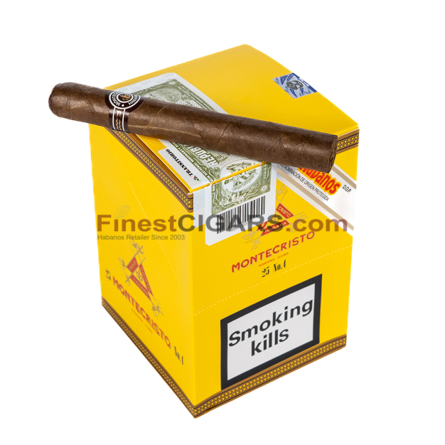 Finest Cigar on top Montecristo No. 4 (5x5)
